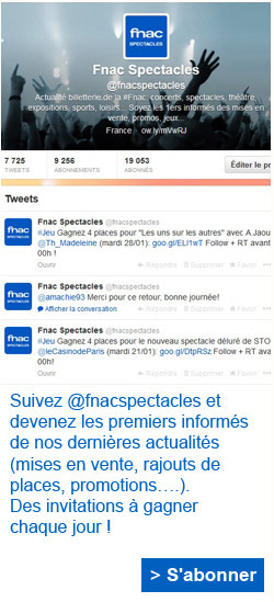 Fnac Spectacles sur twitter